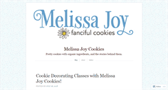 Desktop Screenshot of melissajoycookies.com