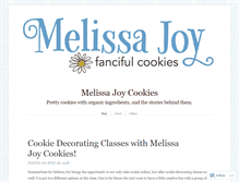 Tablet Screenshot of melissajoycookies.com